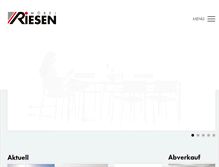 Tablet Screenshot of moebel-riesen.ch